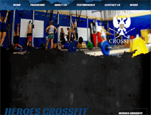 Tablet Screenshot of heroescrossfit.com